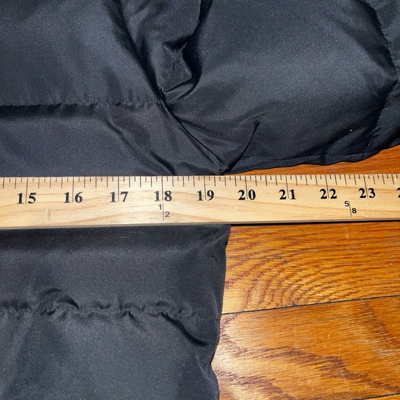 J Crew waterfowl feathers down jacket black puffer coat hooded size small - Picture 3 of 12
